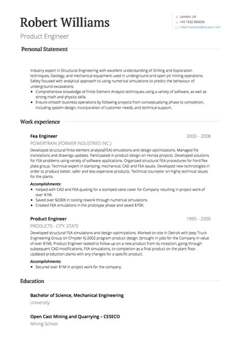 Resume format for uk it jobs